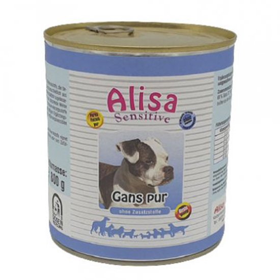 6 x Gans hypoallergenes Nassfutter (400g bei Katze bestellen, gleicher Inhalt) Allergiker geeignet